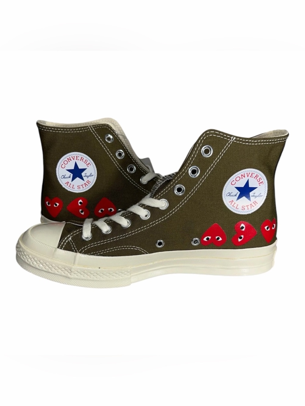 Converse Chuck Taylor High y CDG Comme Des Garcons Multi Heart 16